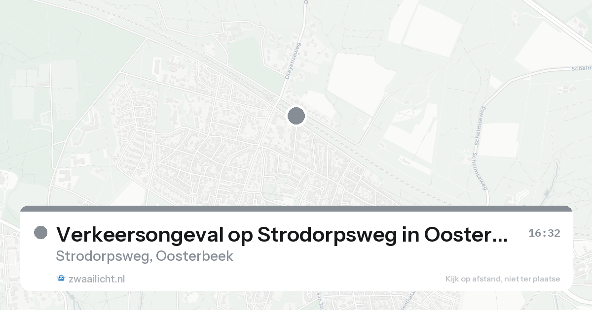 Verkeersongeval op Strodorpsweg in Oosterbeek — 16 mei 2026