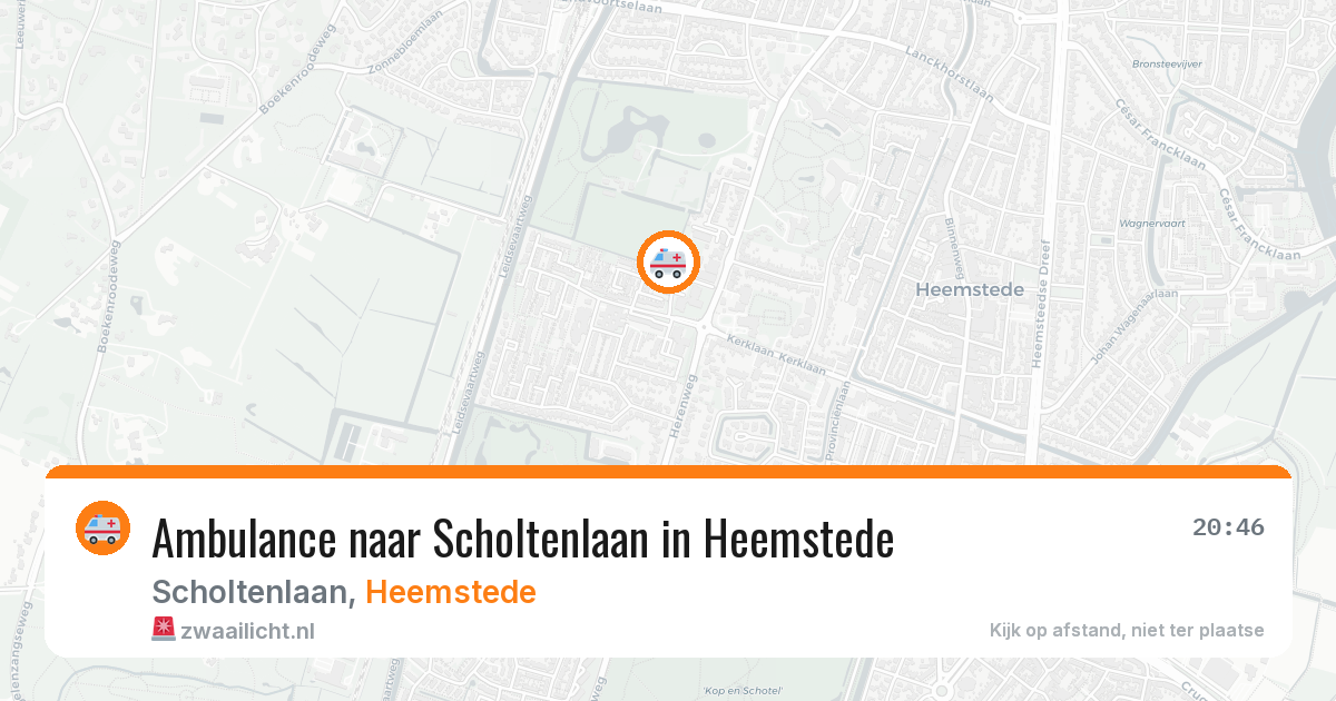 Ambulance naar Scholtenlaan in Heemstede — 3 apr 2026