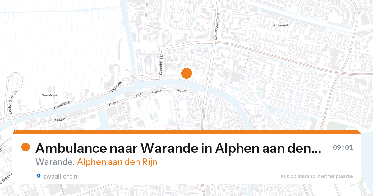 Ambulance naar Warande in Alphen aan den Rijn — 21 mrt 2026