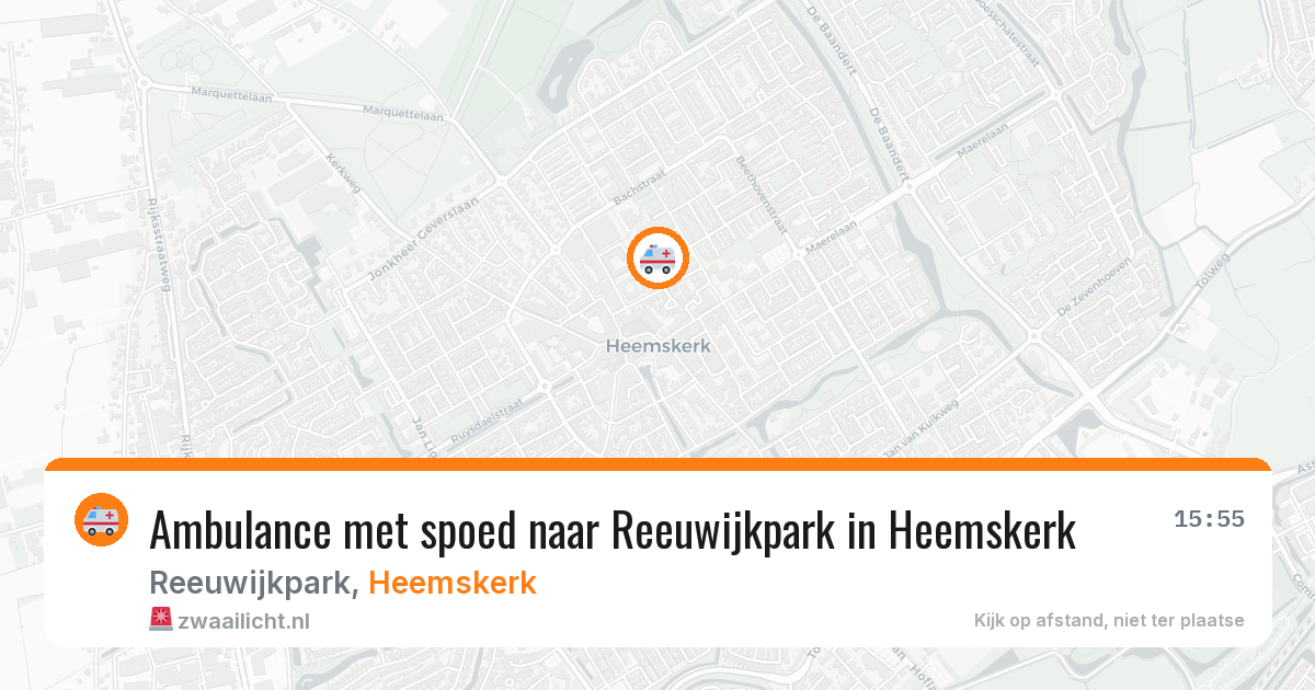 Ambulance met spoed naar Reeuwijkpark in Heemskerk — 7 jun 2026