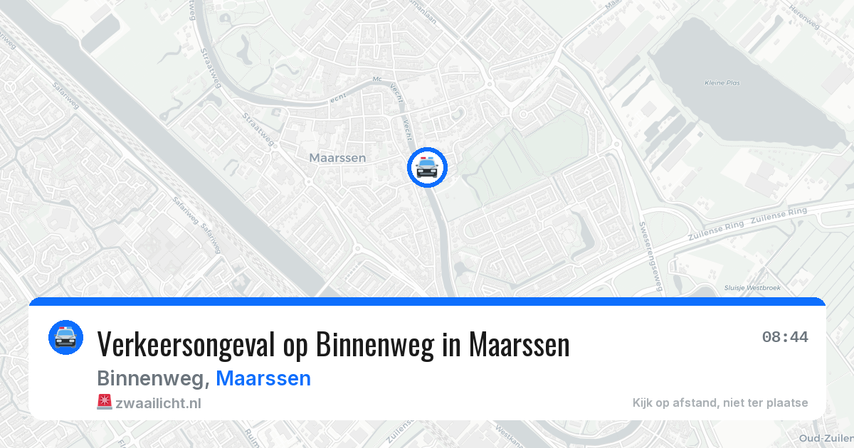 Verkeersongeval op Binnenweg in Maarssen — 29 mei 2026