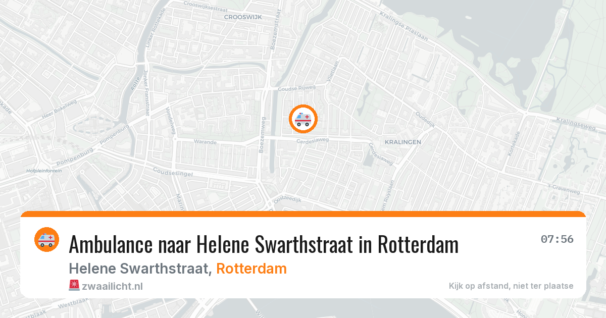 Ambulance naar Helene Swarthstraat in Rotterdam — 23 apr 2026