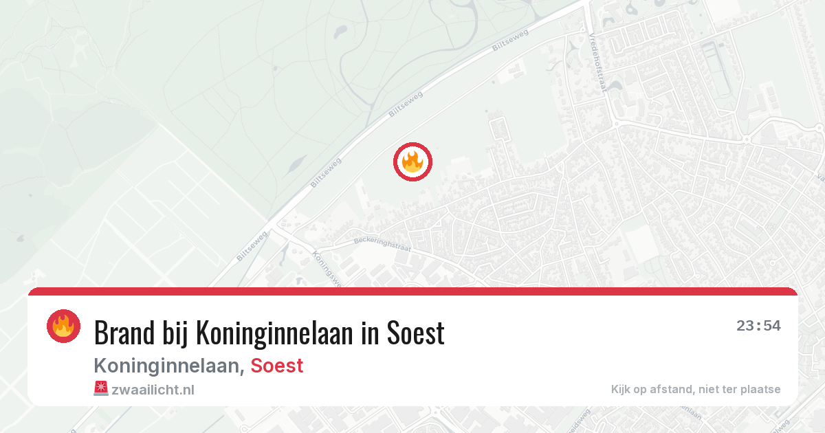 Brand bij Koninginnelaan in Soest — 19 apr 2026