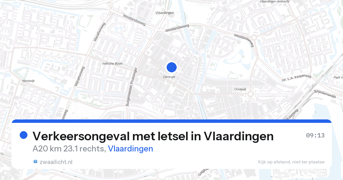 Verkeersongeval met letsel in Vlaardingen — 11 mrt 2026