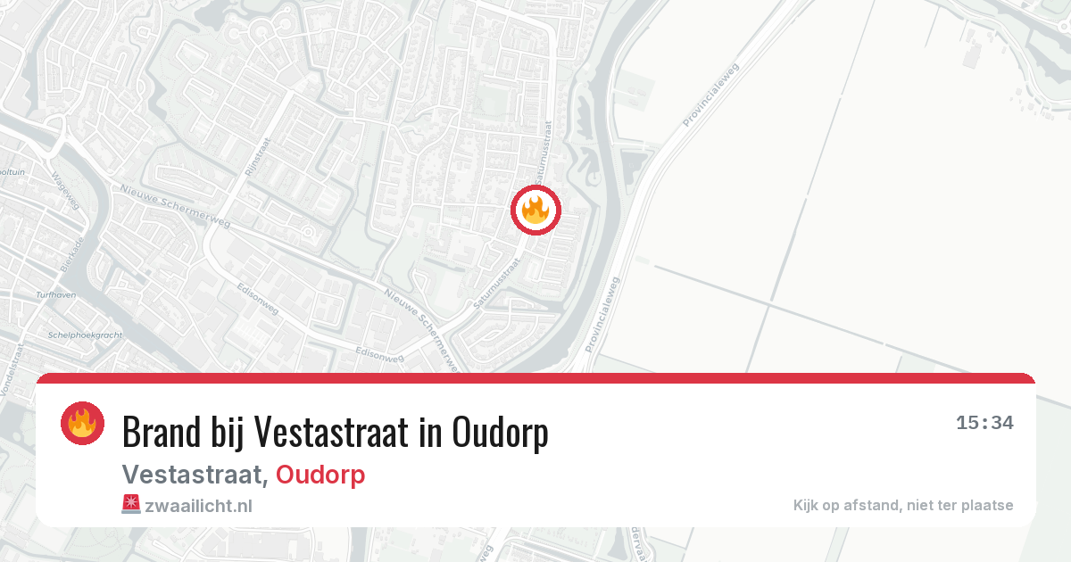 Brand bij Vestastraat in Oudorp — 10 mei 2026