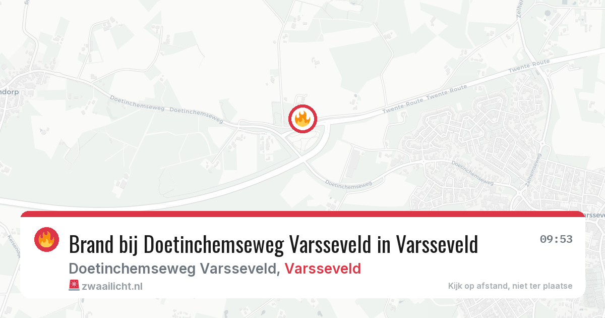 Brand bij Doetinchemseweg Varsseveld in Varsseveld — 10 jul 2026
