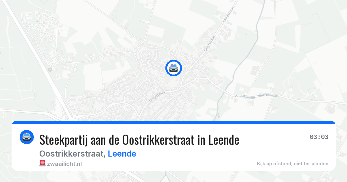 Steekpartij aan de Oostrikkerstraat in Leende — 5 jul 2026