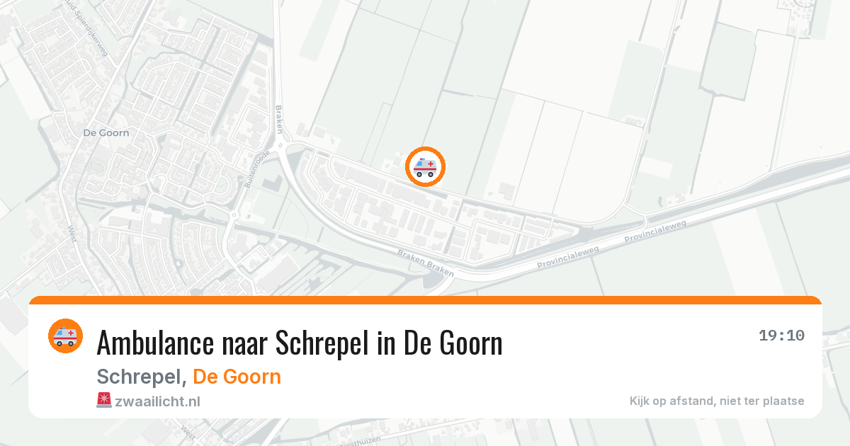 Ambulance naar Schrepel in De Goorn — 12 mei 2026
