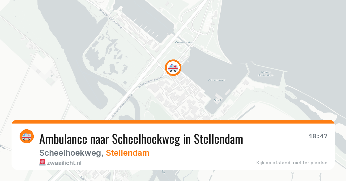 Ambulance naar Scheelhoekweg in Stellendam — 9 feb 2026