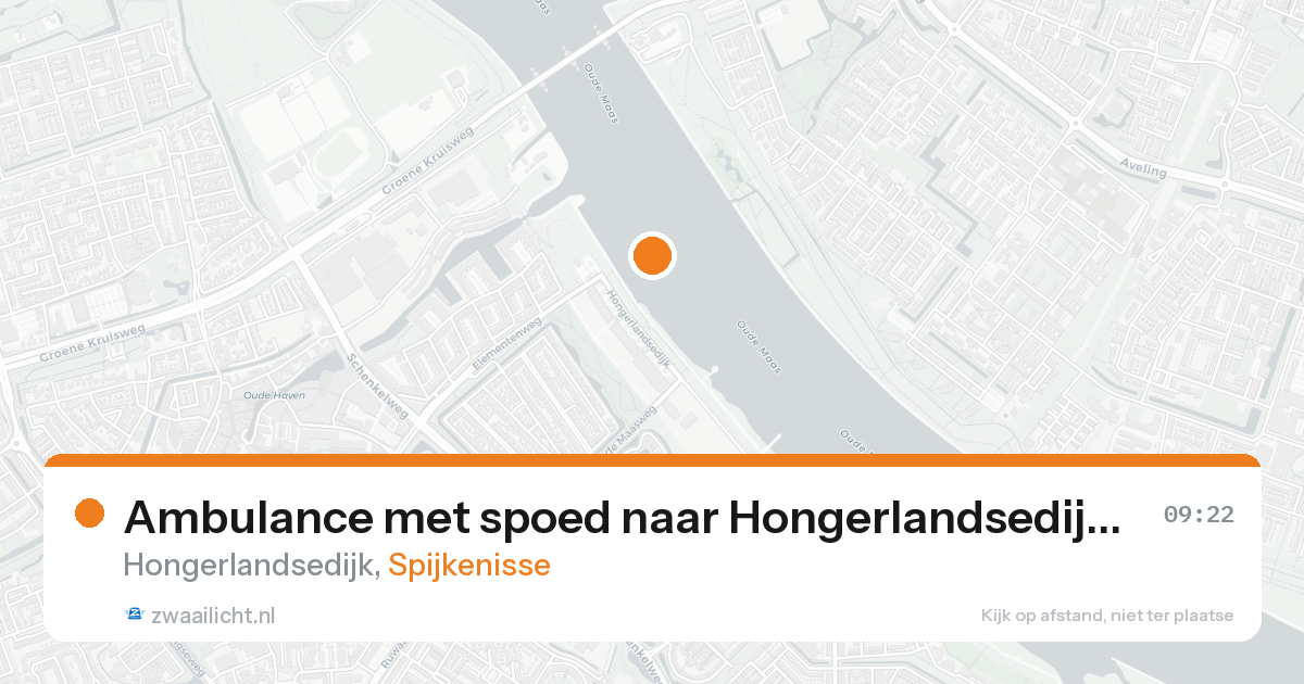 Ambulance met spoed naar Hongerlandsedijk in Spijkenisse — 1 jul 2026