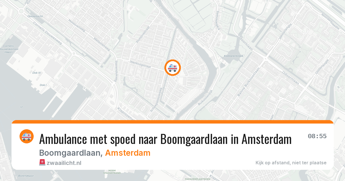 Ambulance met spoed naar Boomgaardlaan in Amsterdam — 12 apr 2026