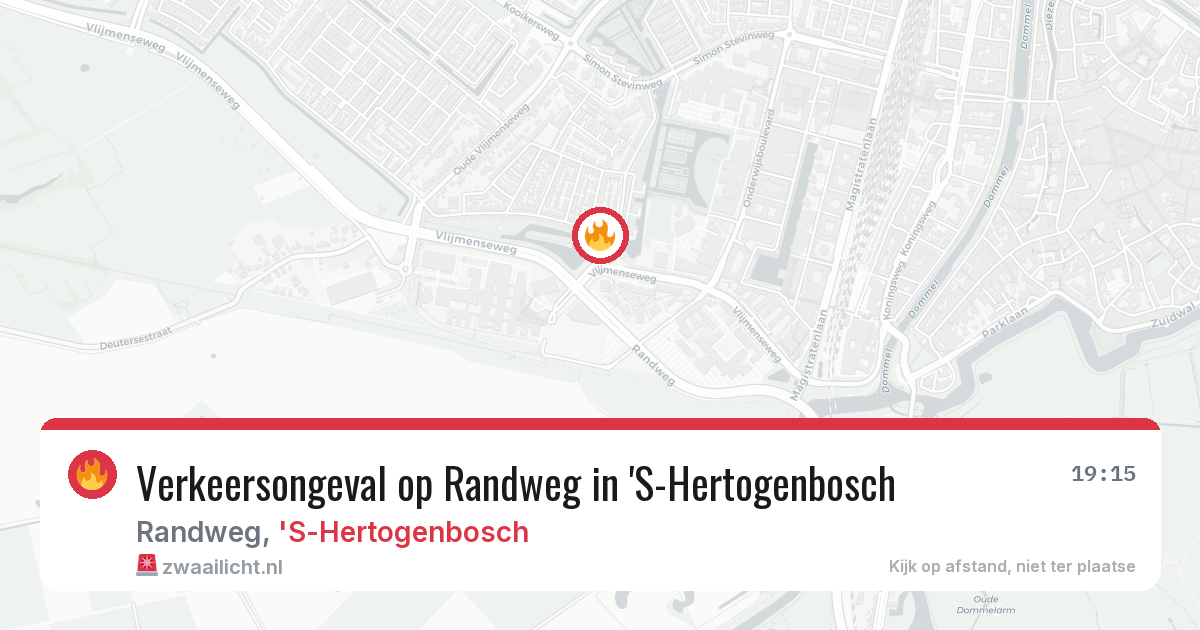 Verkeersongeval op Randweg in 'S-Hertogenbosch — 1 jul 2026