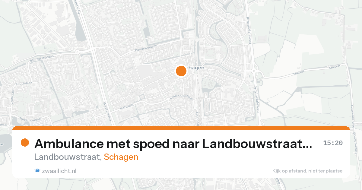 Ambulance met spoed naar Landbouwstraat in Schagen — 30 jan 2026