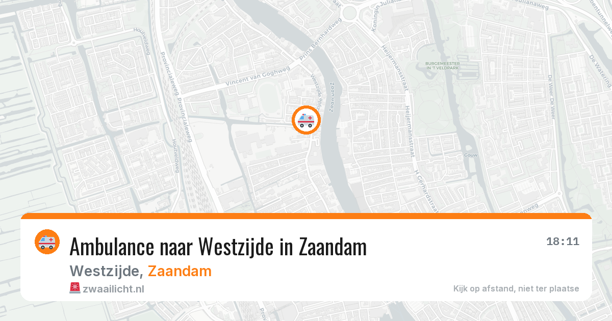 Ambulance naar Westzijde in Zaandam — 8 feb 2026