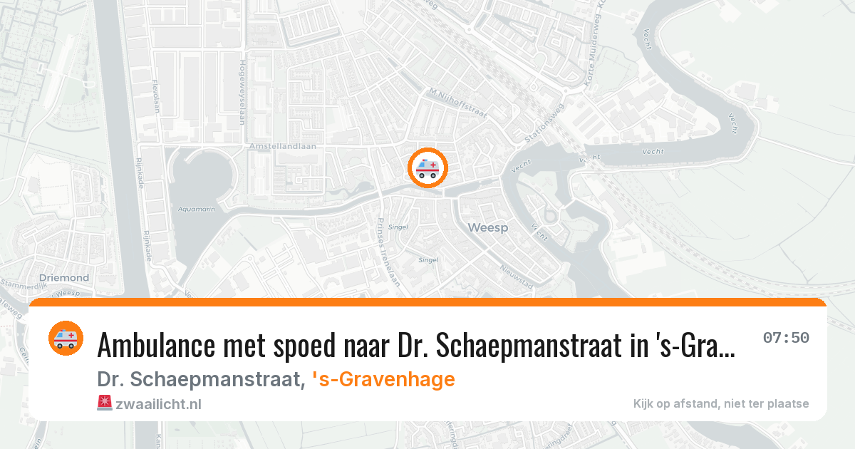 Ambulance met spoed naar Dr. Schaepmanstraat in 's-Gravenhage — 21 feb 2026