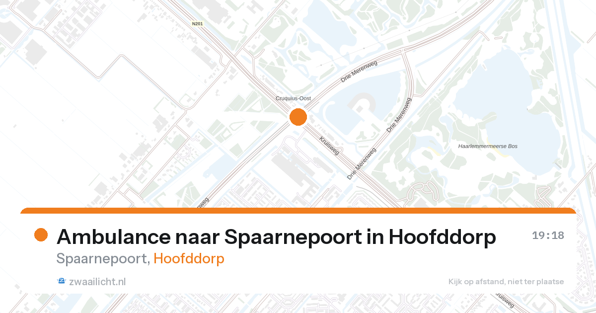 Ambulance naar Spaarnepoort in Hoofddorp — 28 aug 2026