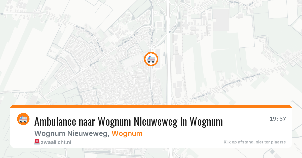 Ambulance naar Wognum Nieuweweg in Wognum — 2 feb 2026