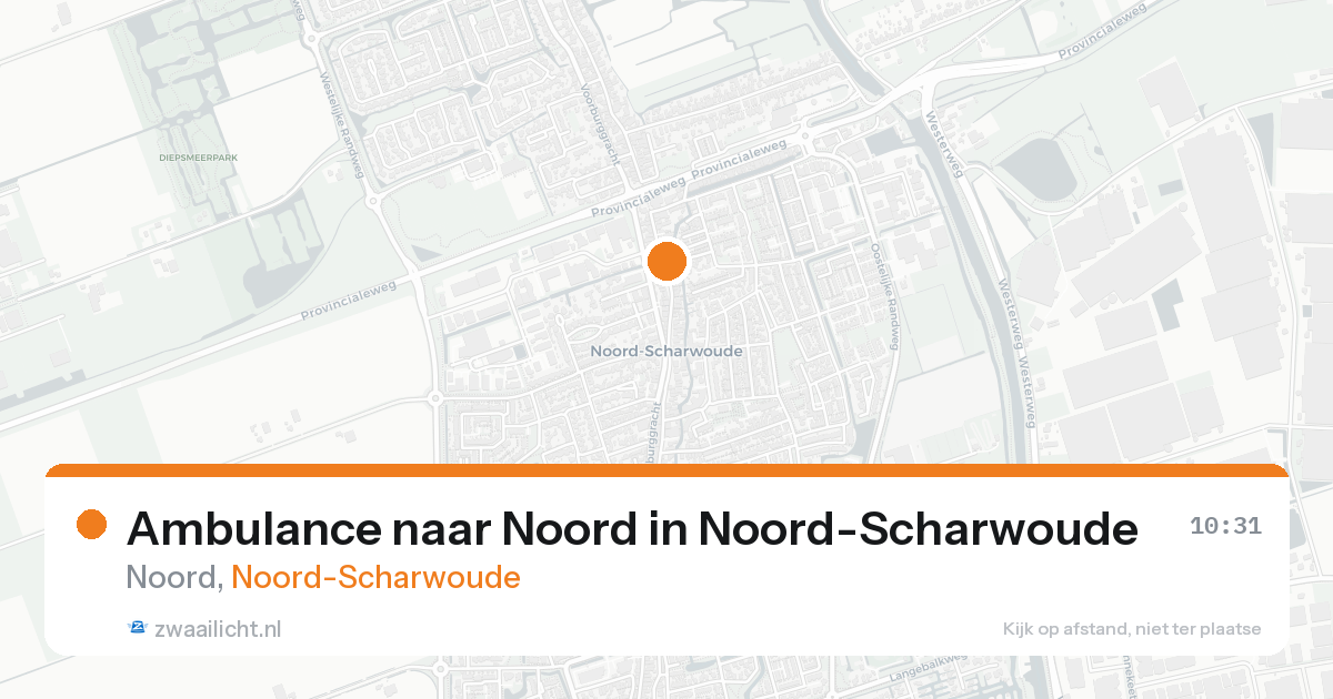 Ambulance naar Noord in Noord-Scharwoude — 15 mei 2026