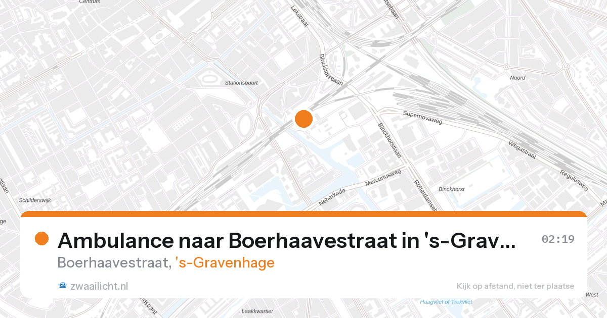 Ambulance naar Boerhaavestraat in 's-Gravenhage — 27 aug 2026