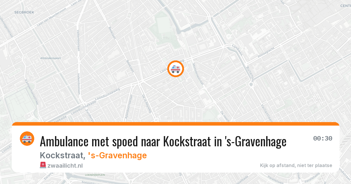 Ambulance met spoed naar Kockstraat in 's-Gravenhage — 26 jun 2026