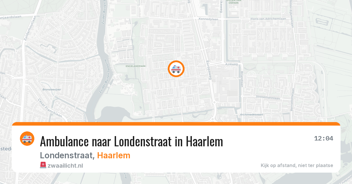 Ambulance naar Londenstraat in Haarlem — 4 aug 2026