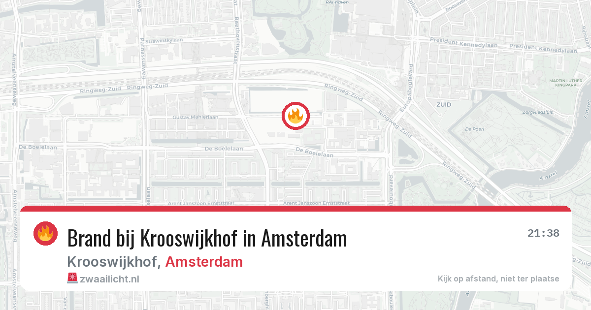 Brand bij Krooswijkhof in Amsterdam — 25 jun 2026