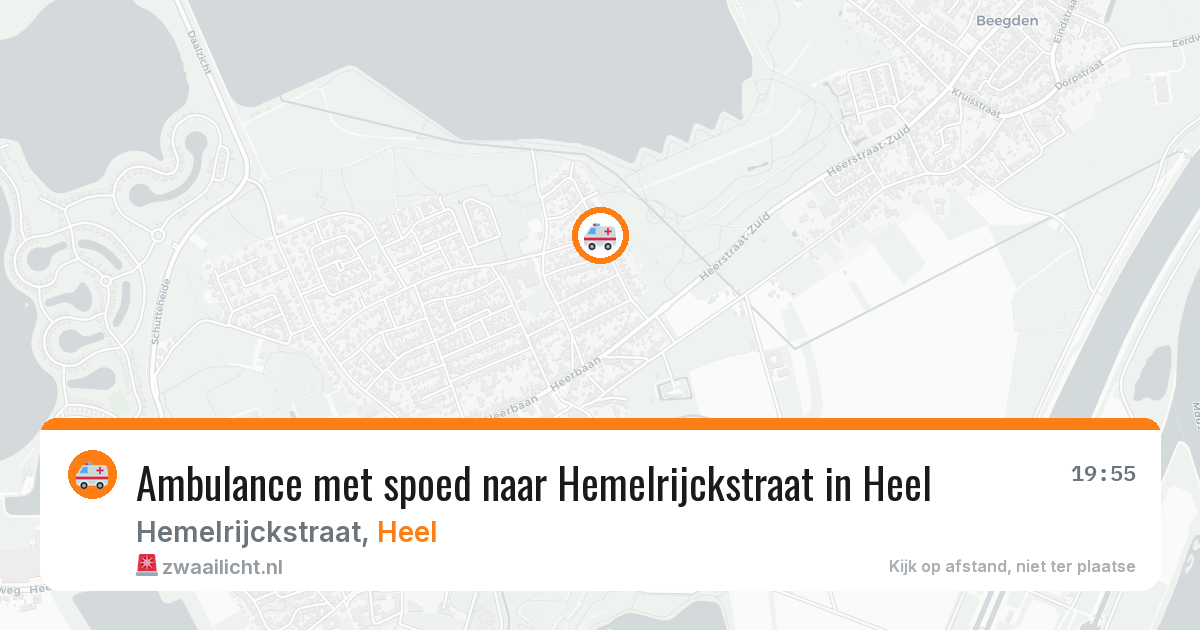 Ambulance met spoed naar Hemelrijckstraat in Heel — 20 jun 2026