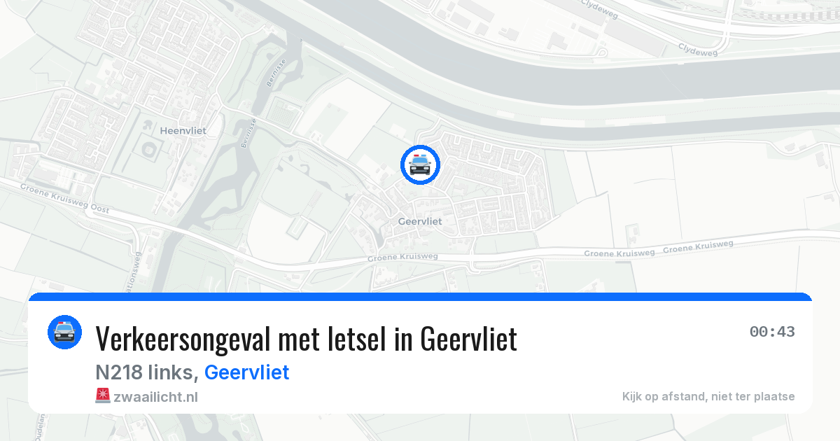 Verkeersongeval met letsel in Geervliet — 8 mei 2026