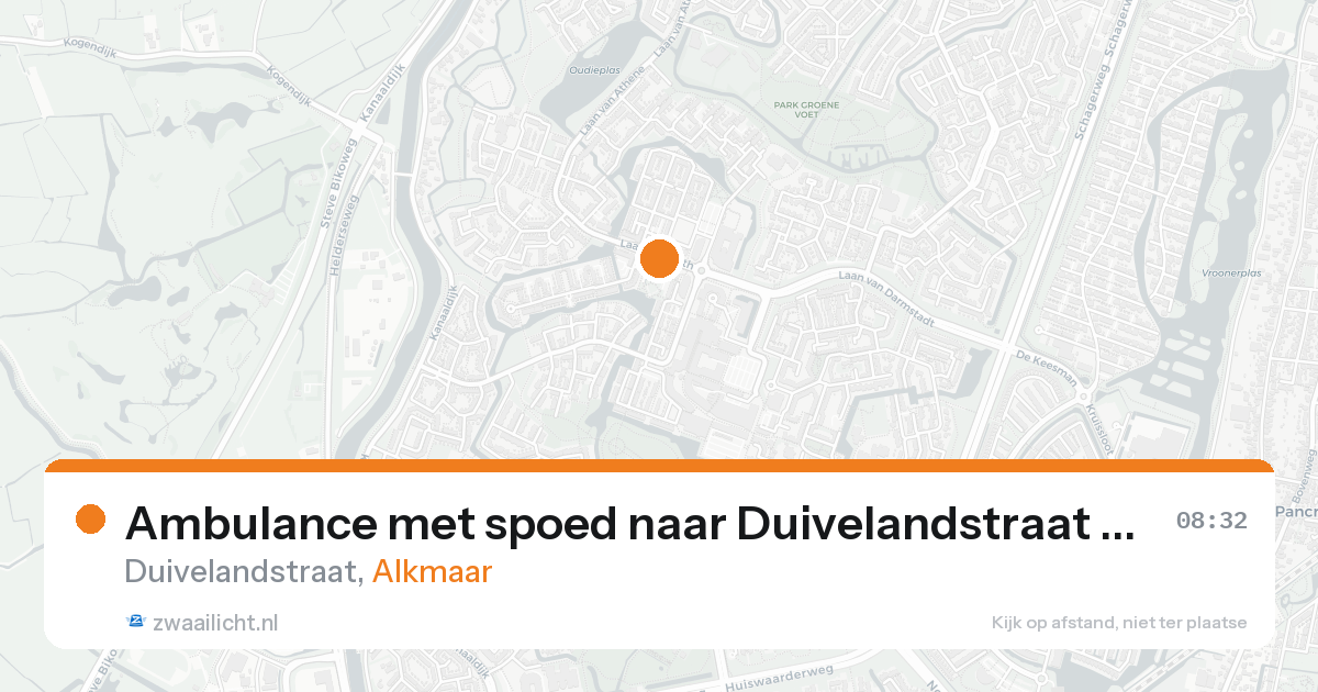 Ambulance met spoed naar Duivelandstraat in Alkmaar — 31 jan 2026