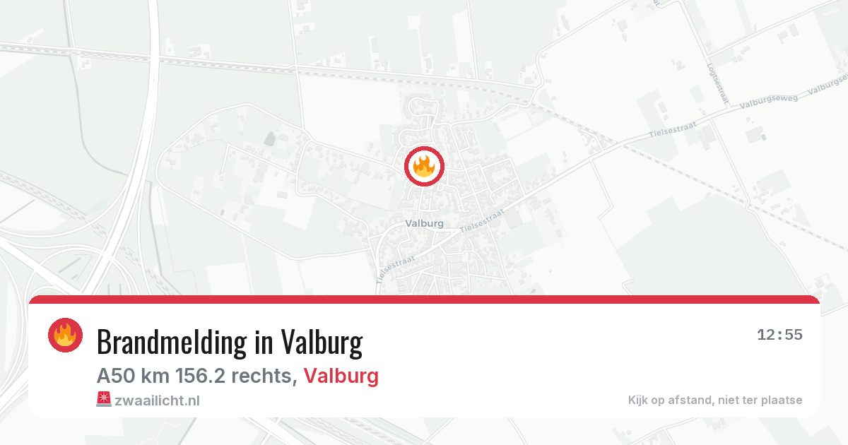 Brandmelding in Valburg — 30 jul 2026