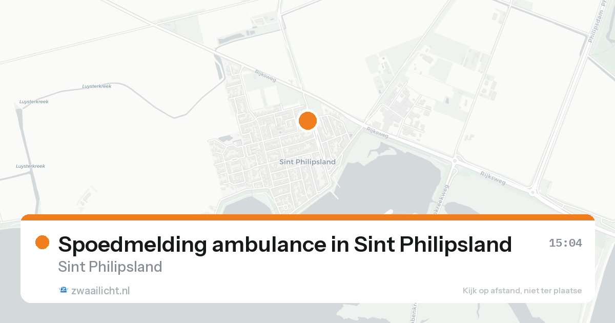 Spoedmelding ambulance in Sint Philipsland — 8 feb 2026