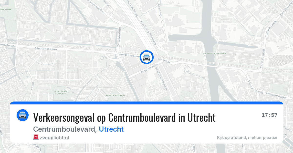 Verkeersongeval op Centrumboulevard in Utrecht — 7 apr 2026