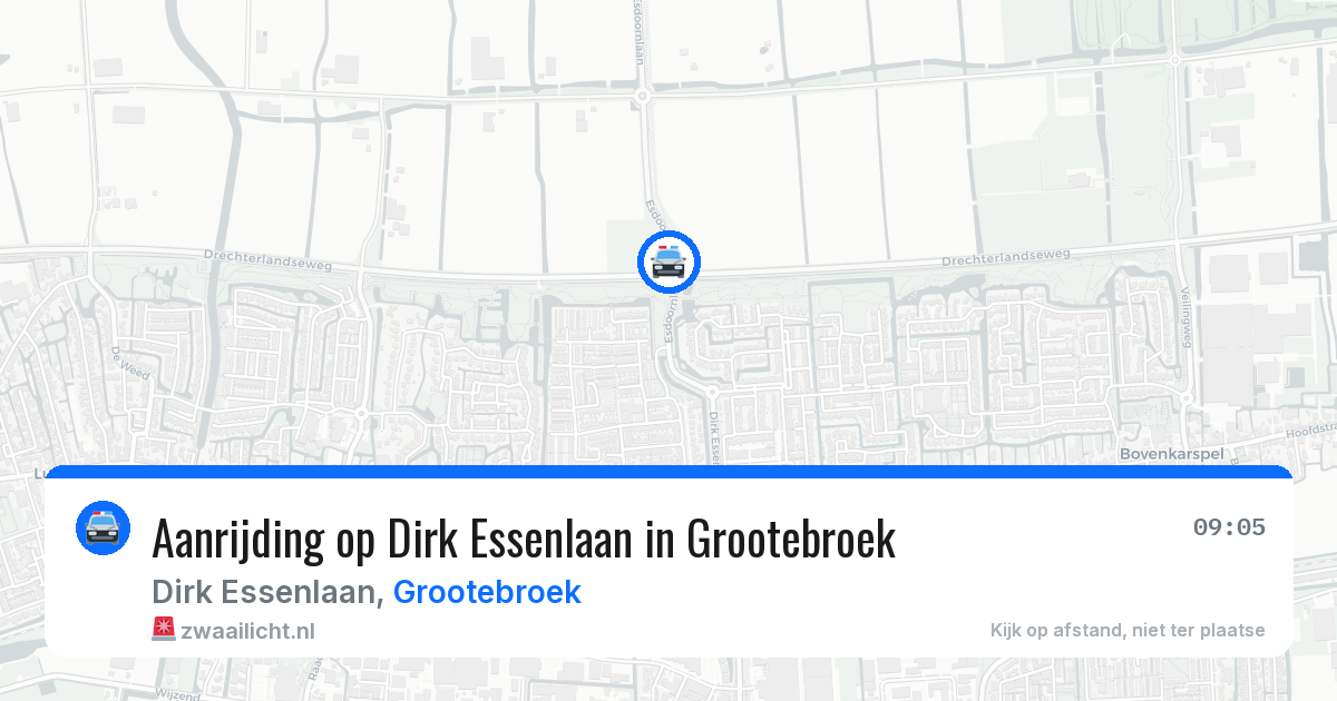 Aanrijding op Dirk Essenlaan in Grootebroek — 3 jun 2026