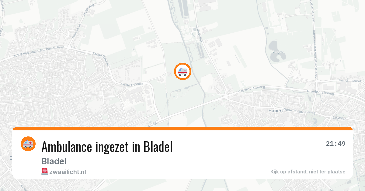 Ambulance ingezet in Bladel — 11 aug 2026