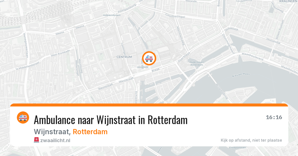 Ambulance naar Wijnstraat in Rotterdam — 26 apr 2026