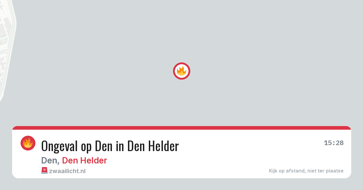 Ongeval op Den in Den Helder — 14 mei 2026