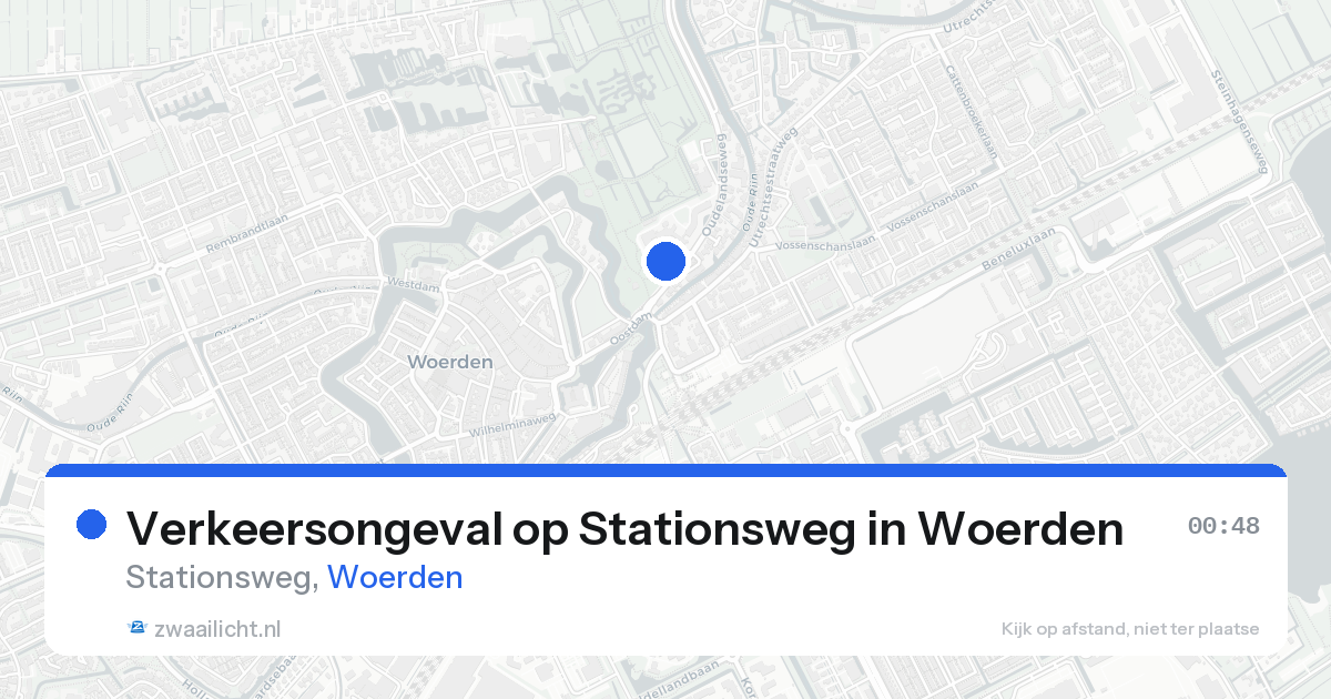 Verkeersongeval op Stationsweg in Woerden — 14 aug 2026