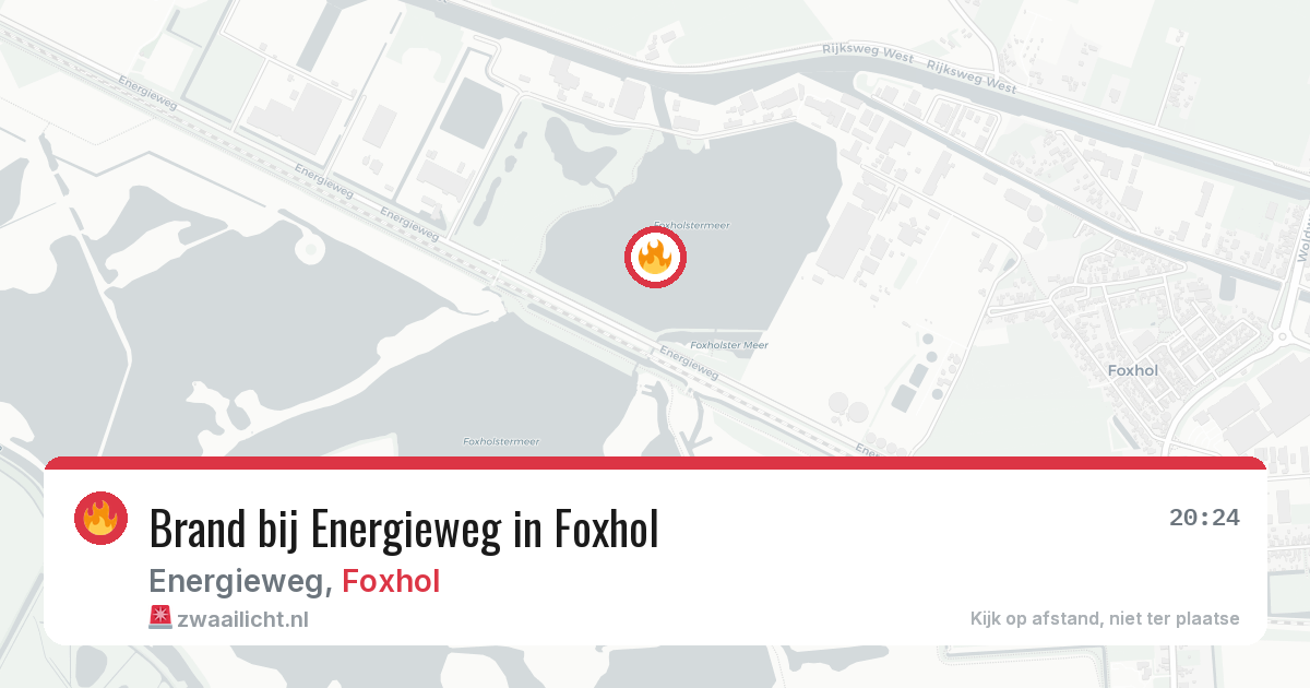 Brand bij Energieweg in Foxhol — 25 jul 2026
