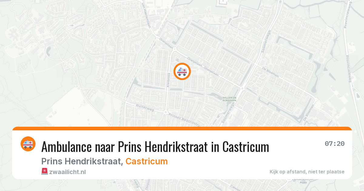 Ambulance naar Prins Hendrikstraat in Castricum — 20 mei 2026