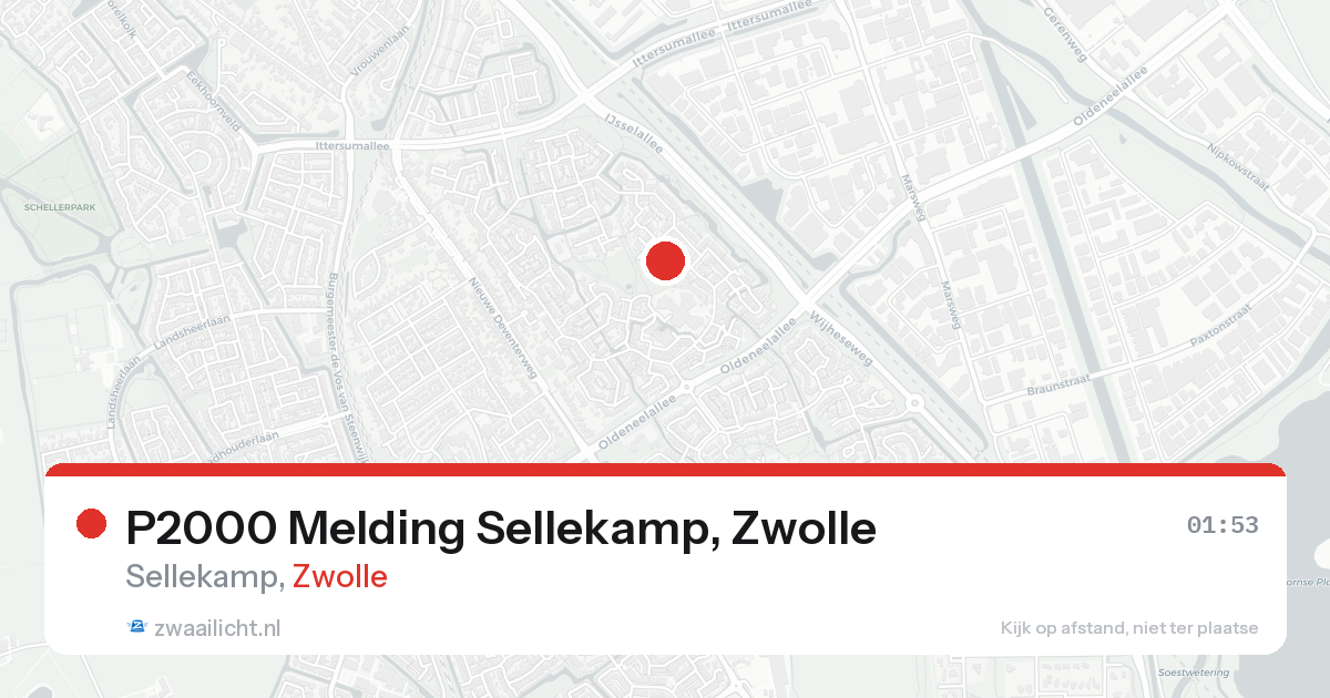 P2000 Melding Sellekamp, Zwolle — 8 feb 2026