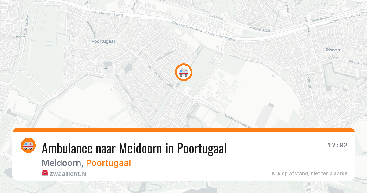 Ambulance naar Meidoorn in Poortugaal — 13 mei 2026