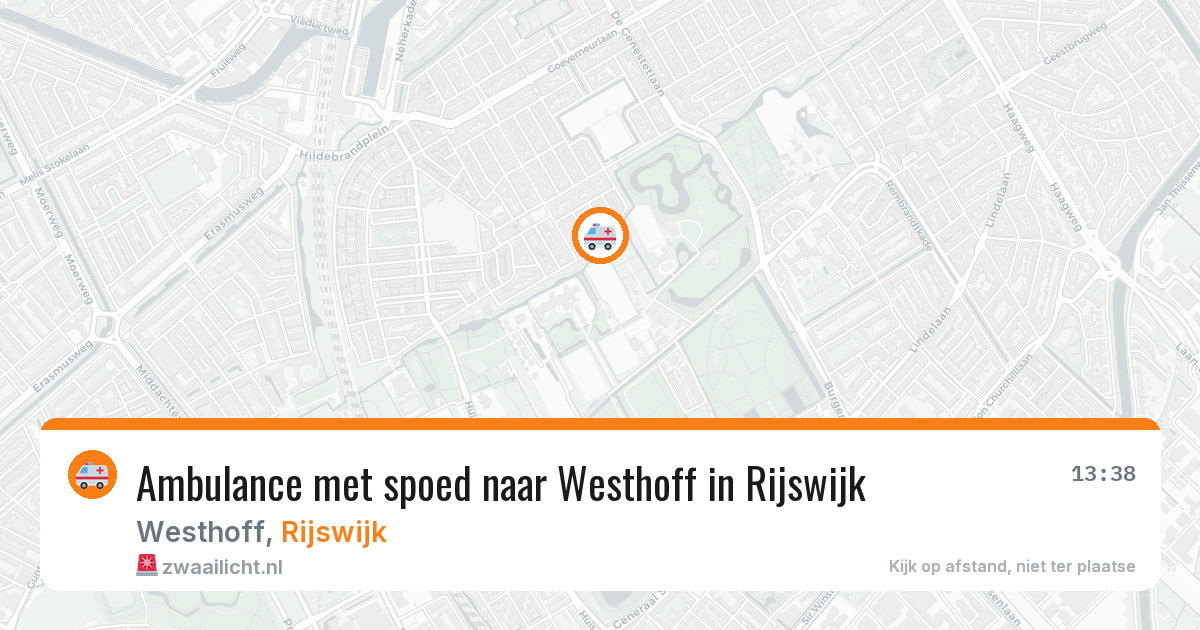 Ambulance met spoed naar Westhoff in Rijswijk — 21 apr 2026