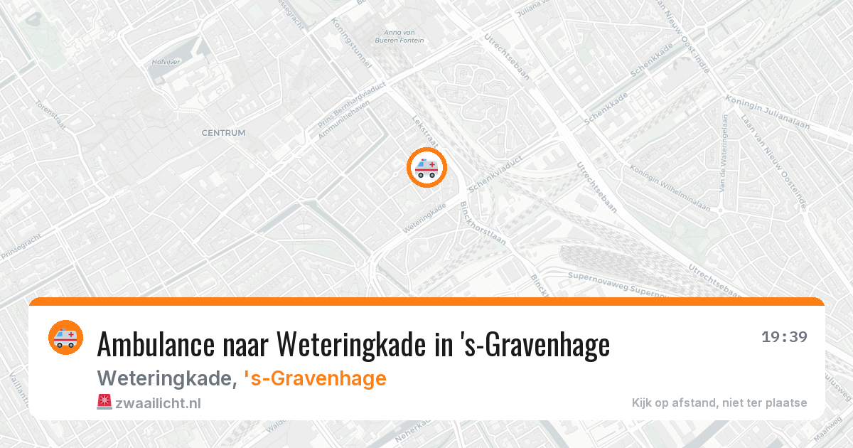 Ambulance naar Weteringkade in 's-Gravenhage — 22 jun 2026