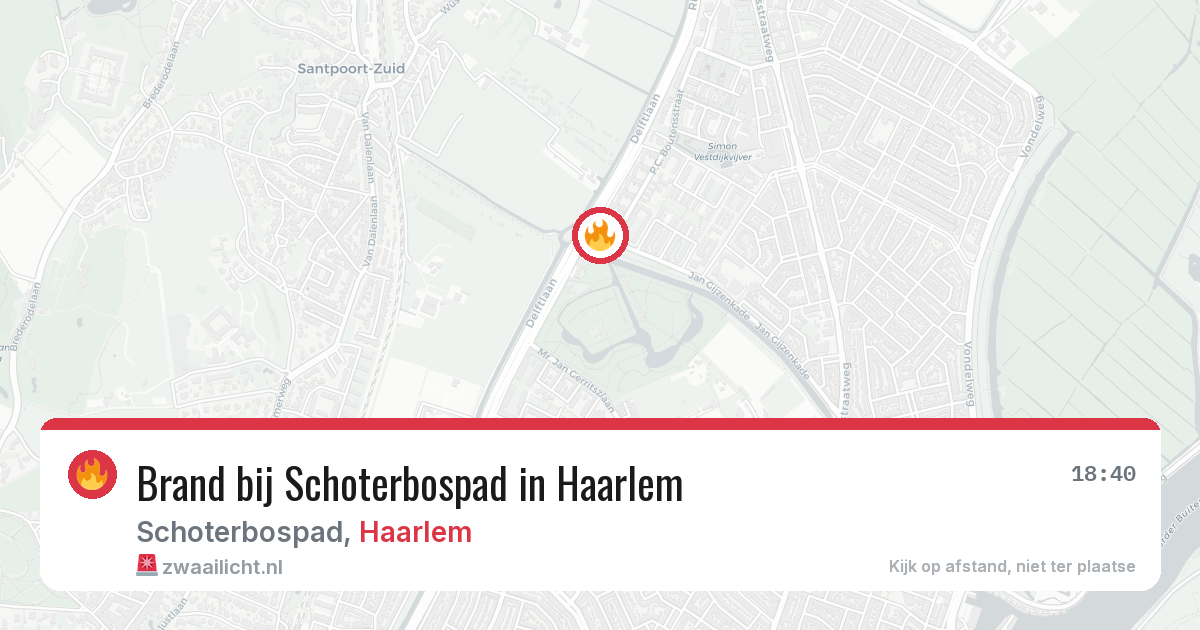 Brand bij Schoterbospad in Haarlem — 29 mei 2026