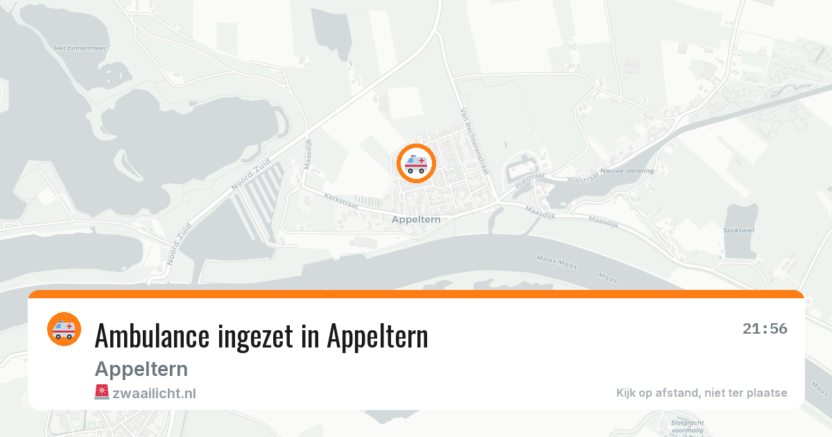 Ambulance ingezet in Appeltern — 3 apr 2026