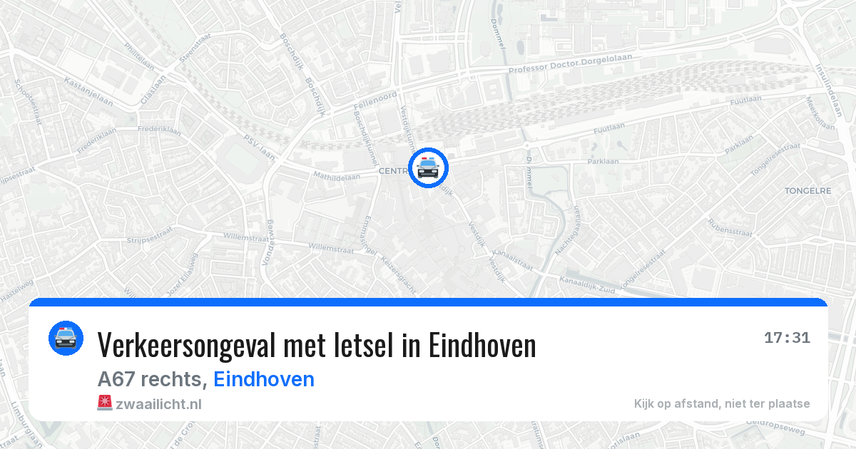 Verkeersongeval met letsel in Eindhoven — 2 jul 2026