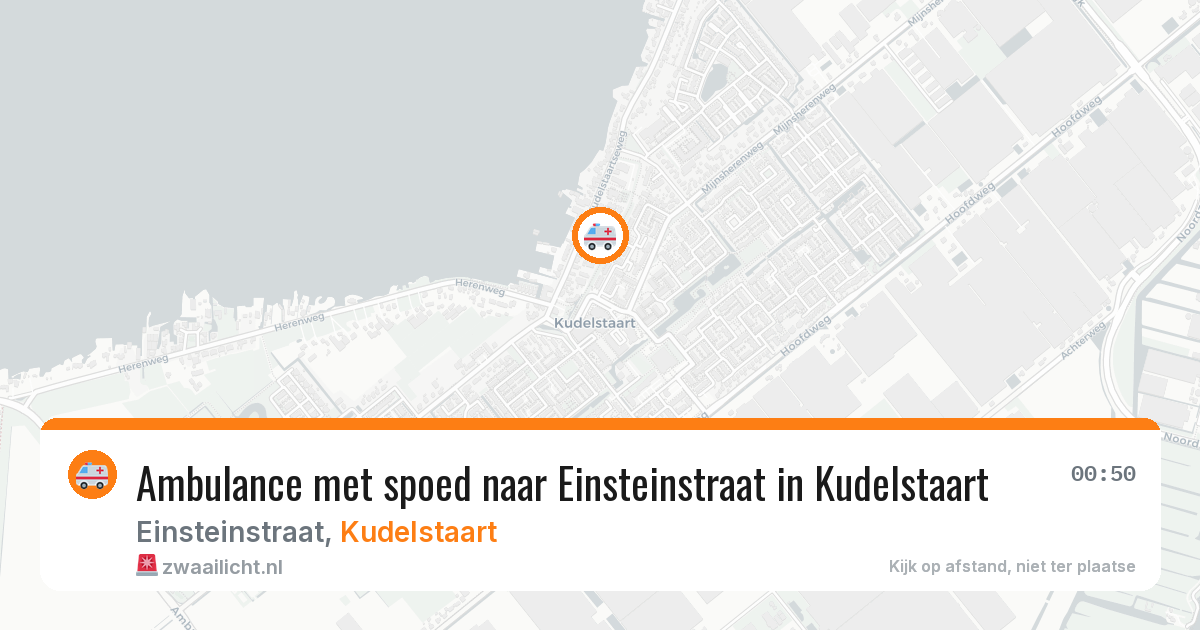 Ambulance met spoed naar Einsteinstraat in Kudelstaart — 4 apr 2026