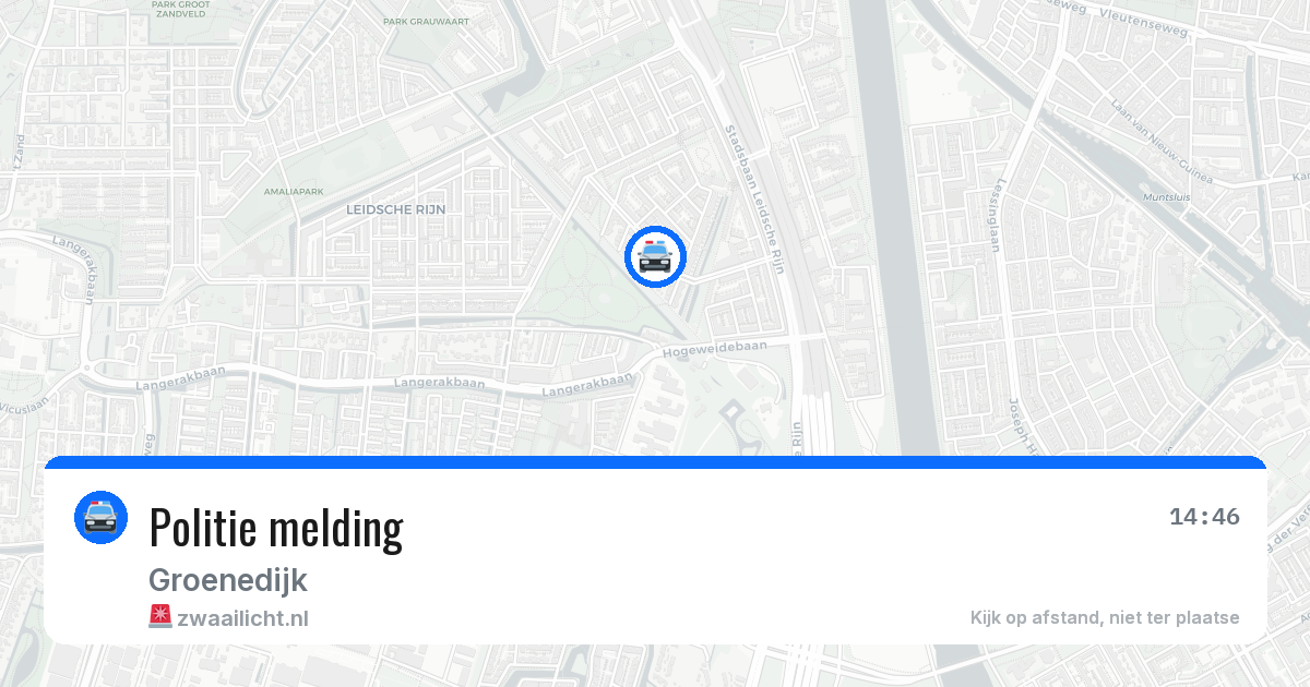 Politie melding — 24 mei 2026