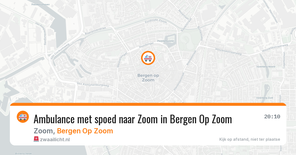 Ambulance met spoed naar Zoom in Bergen Op Zoom — 25 jun 2026
