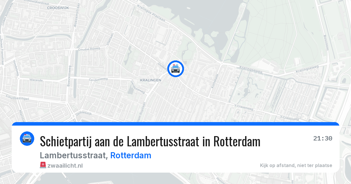 Schietpartij aan de Lambertusstraat in Rotterdam — 16 jun 2026